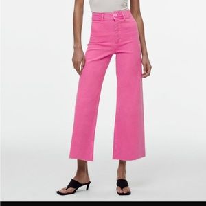 Zara marine jeans in pink size 2